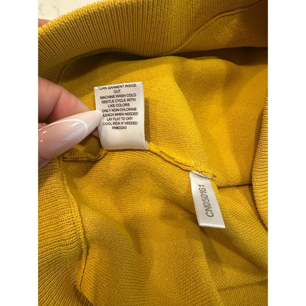 Gabrielle Union for NY&C Mustard Faux Wrap Pencil Skirt - Size Small - Picture 8 of 11
